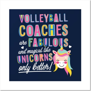 Volleyball Coaches are like Unicorns Gift Idea Posters and Art